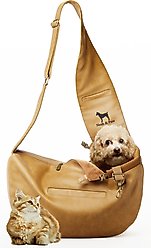 Noah & Paw Machine Washable Zippered Dog & Cat Sling Carrier, Medium, Camel