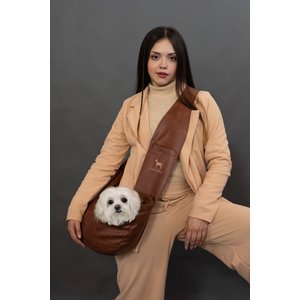 Noah & Paw Machine Washable Dog & Cat Sling Carrier, Medium, Brown