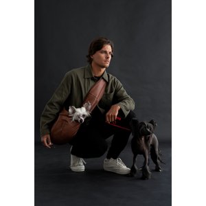 Noah & Paw Machine Washable Dog & Cat Sling Carrier, Medium, Brown