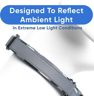 Show full view: Pawtitas Personalized Reflective Martingale Dog Collar, Camouflage Grey, Medium: 13 to 20-in neck, 3/4-in wide slide 5 of 10