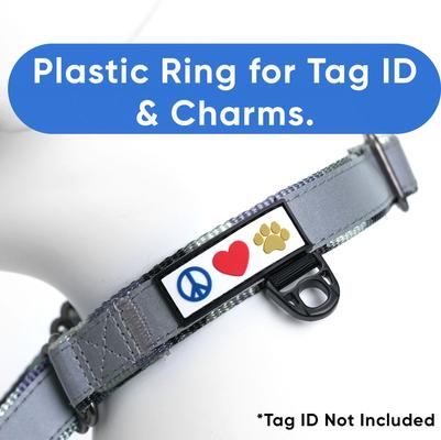 Show full view: Pawtitas Personalized Reflective Martingale Dog Collar, Camouflage Grey, Medium: 13 to 20-in neck, 3/4-in wide slide 8 of 10