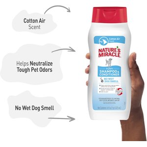 Nature's Miracle Supreme Odor Control Natural Puppy Shampoo & Conditioner, 16-oz bottle
