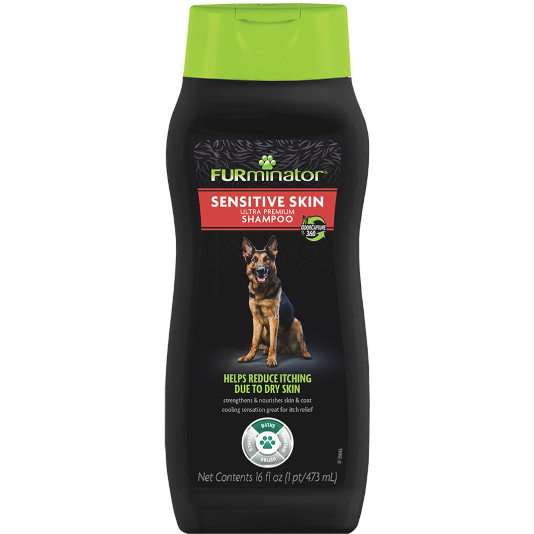 FURminator Itch Relief Ultra Premium Shampoo for Dogs, 16-fl oz bottle
