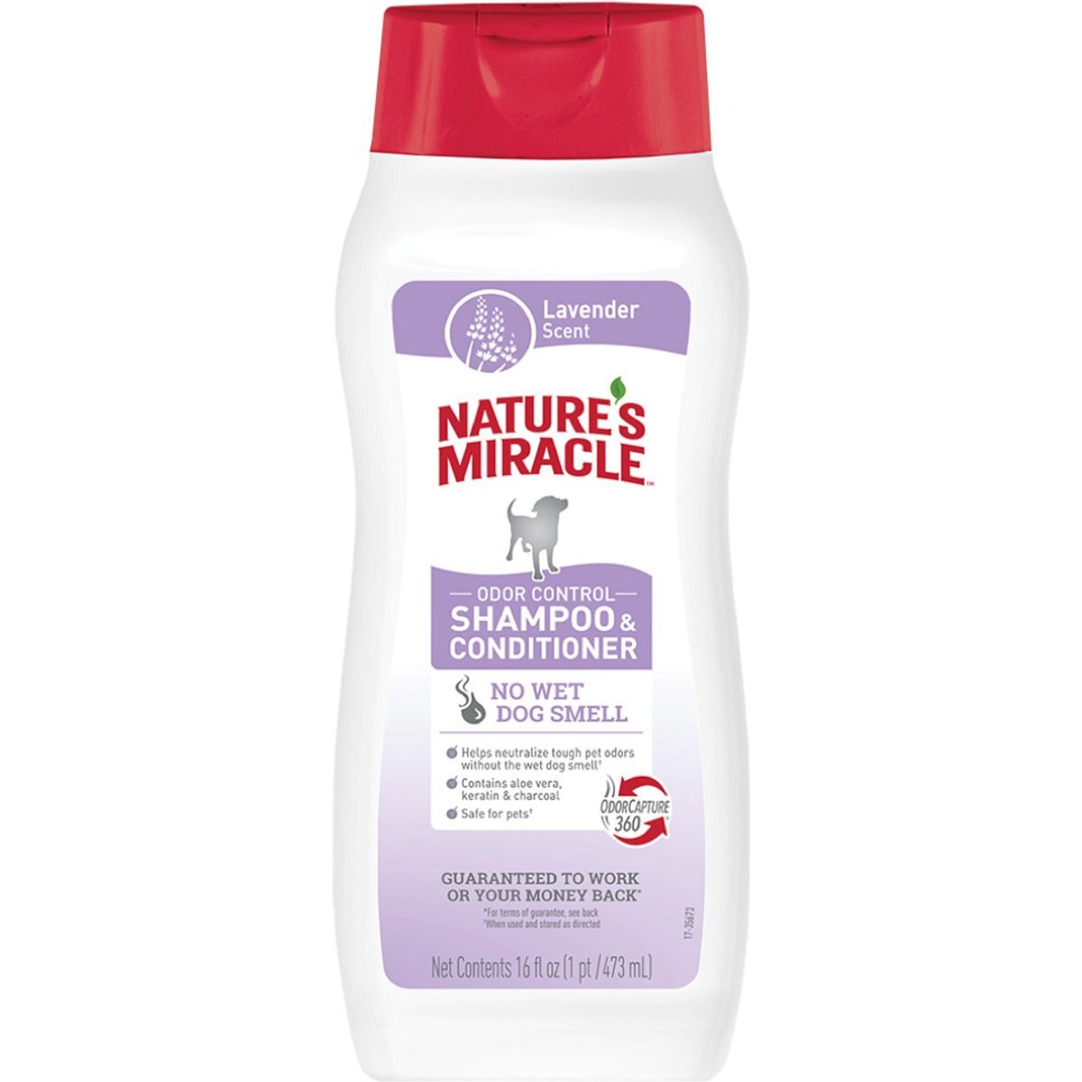 Nature's Miracle Odor Control Dog Shampoo, Lavender Scent, 16-fl oz bottle
