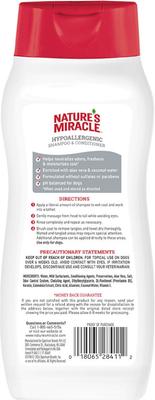 Show full view: Nature's Miracle Hypoallergenic Dog Shampoo & Conditioner, 16-fl oz bottle, Unscented slide 2 of 11