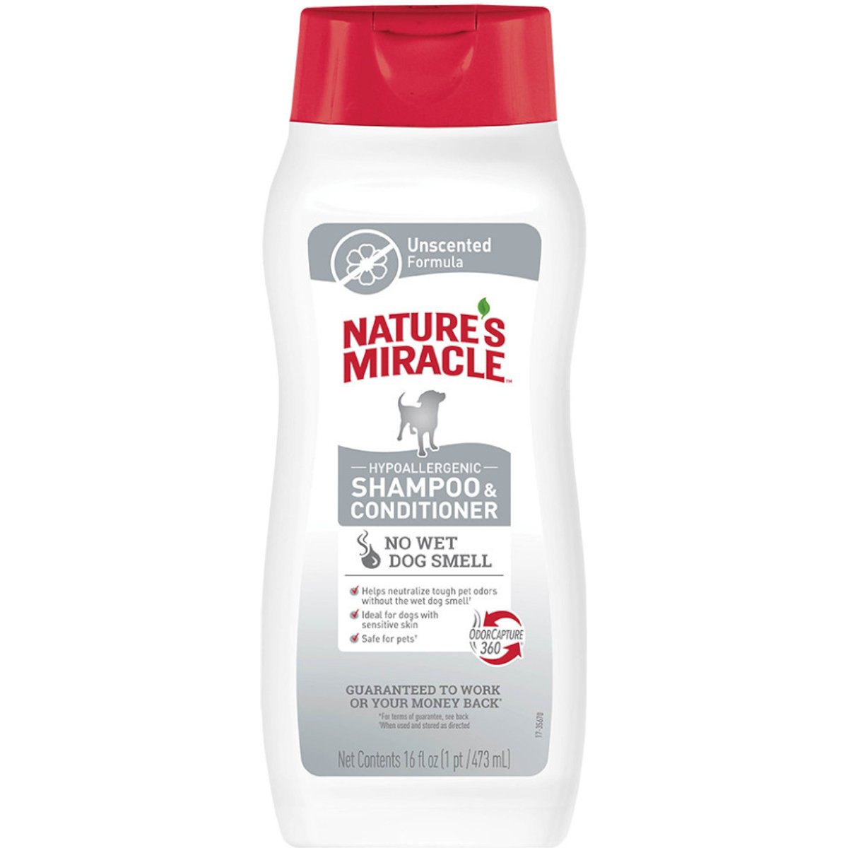 Nature's Miracle Hypoallergenic Dog Shampoo & Conditioner, 16-fl oz bottle, Unscented