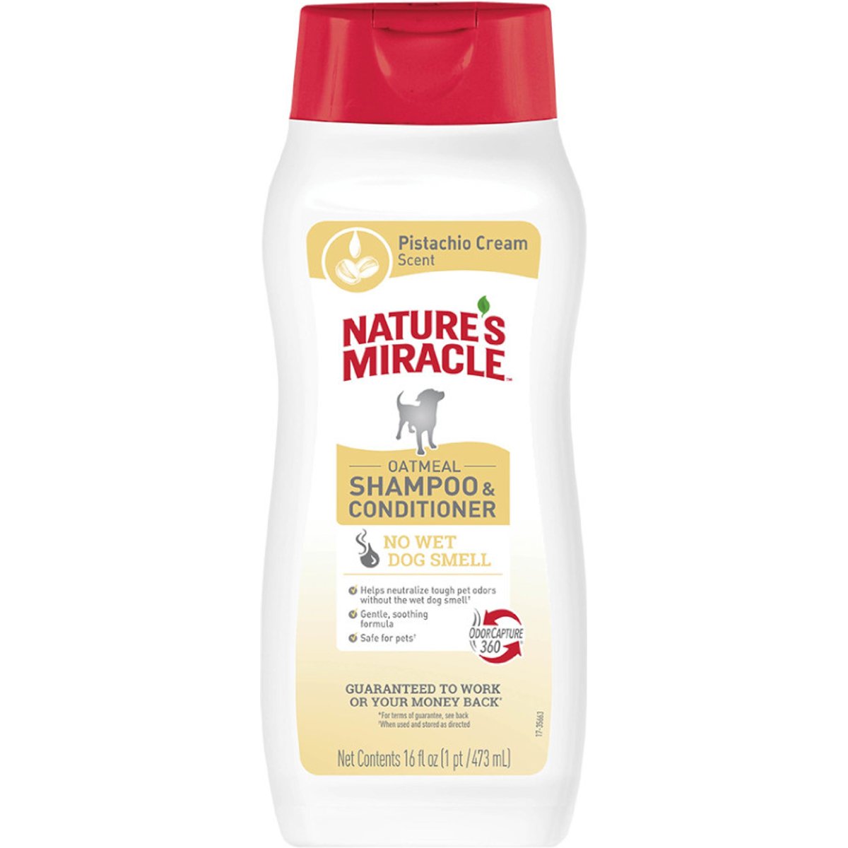 Nature's Miracle Oatmeal Dog Shampoo, 16-fl oz bottle, Pistachio Cream Scent