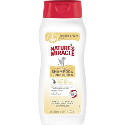 Nature's Miracle Nature's Miracle Oatmeal Dog Shampoo, 16-fl oz bottle, Pistachio Cream Scent