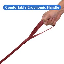 Pawtitas Solid Personalized Dog Leash, Marsala Brown, Large: 6-ft long, 1-in wide slide 2 of 9