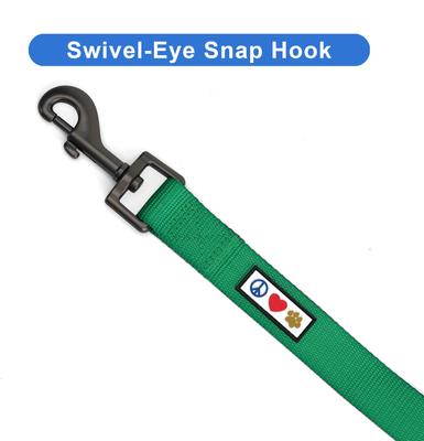 Show full view: Pawtitas Solid Personalized Dog Leash, Lush Green, Large: 6-ft long, 1-in wide slide 8 of 10