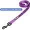 Show in main carousel: Pawtitas Solid Personalized Dog Leash, Purple Orchid, XX-Small: 6-ft long, 3/8-in wide slide 6 of 10
