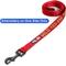 Show in main carousel: Pawtitas Solid Personalized Dog Leash, Red, Small: 6-ft long, 5/8-in wide slide 6 of 10