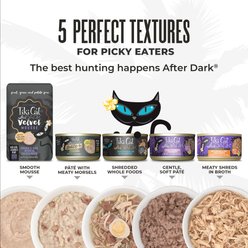 Tiki Cat After Dark Chicken, Chicken Liver & Quail Grain-Free Shredded Wet Cat Food, 3-oz can, case of 12 slide 2 of 8