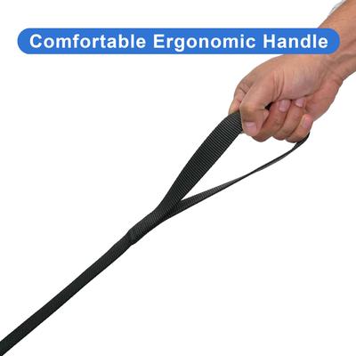 Show full view: Pawtitas Solid Personalized Dog Leash, Black, Large: 6-ft long, 1-in wide slide 7 of 10