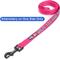 Show in main carousel: Pawtitas Solid Personalized Dog Leash, Pink, Large: 6-ft long, 1-in wide slide 6 of 10