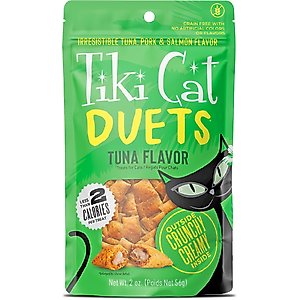 Tiki Cat Duets Tuna Crunchy Cat Treat, 2-oz pouch