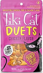 Tiki Cat Duets Chicken Crunchy Cat Treat, 2-oz pouch