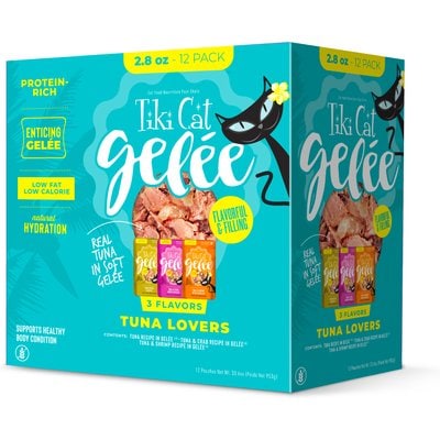 Tiki Cat Tiki Cat Gelee Tuna Variety Pack Grain-Free Wet Cat Food, 2.8-oz pouch, case of 12