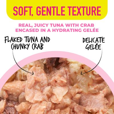 Show full view: Tiki Cat Gelee Tuna & Crab Grain-Free Wet Cat Food, 2.8-oz pouch, case of 12 slide 5 of 8