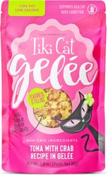 Tiki Cat Gelee Tuna & Crab Grain-Free Wet Cat Food, 2.8-oz pouch, case of 12