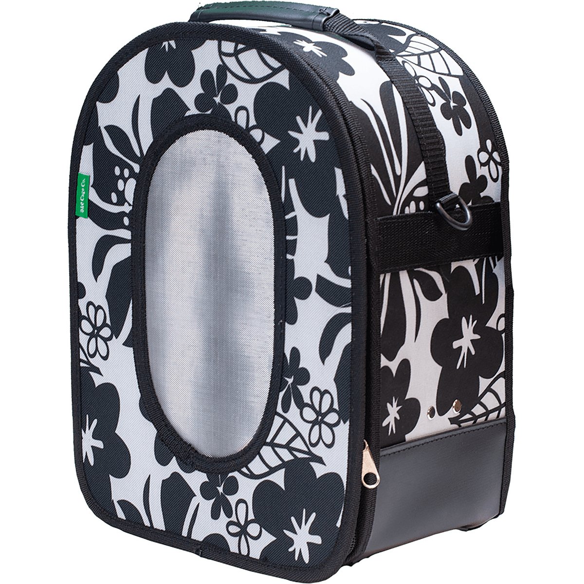 A&E Cage Company Soft Sided Travel Bird Carrier, Black