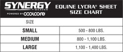 Weaver Equine CoolAid Lycra Horse Sheet, Turquoise, Medium slide 2 of 3