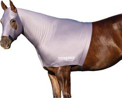 Weaver Equine CoolAid Lycra Horse Hood, Graphite, Medium slide 2 of 3