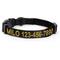 Show in main carousel: Pawtitas Solid Personalized Dog Collar, Black, Medium: 13 to 20-in neck, 3/4-in wide slide 1 of 11