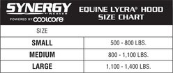 Weaver Equine CoolAid Lycra Horse Hood, Graphite, Large slide 2 of 3