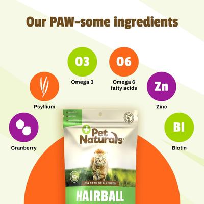 Show full view: Pet Naturals Hairball Cat Chews, 160 count slide 5 of 9