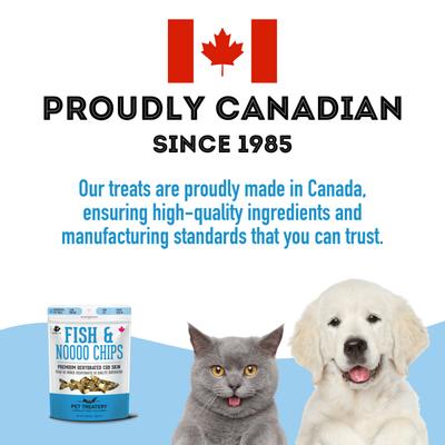 Show full view: The Granville Island Pet Treatery Fish & Noooo Chips Dehydrated Wild Cod Skin Dog Treats, 2.47-oz bag slide 7 of 8