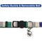 Show in main carousel: Pawtitas Multicolor Personalized Breakaway Cat Collar, Blue/Green/Grey, X-Small: 8 to 12-in neck, 3/8-in wide slide 7 of 10