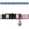 Show in main carousel: Pawtitas Multicolor Personalized Breakaway Cat Collar, Teal/Pink/Purple, X-Small: 8 to 12-in neck, 3/8-in wide slide 8 of 10