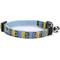 Show in main carousel: Pawtitas Multicolor Personalized Breakaway Cat Collar, Blue/Yellow/Green, X-Small: 8 to 12-in neck, 3/8-in wide slide 1 of 10