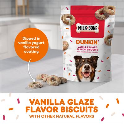 Show full view: Milk-Bone Dunkin' Vanilla Glaze Flavor Dog Treats, 8-oz bag slide 6 of 12
