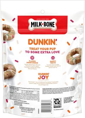 Show full view: Milk-Bone Dunkin' Vanilla Glaze Flavor Dog Treats, 8-oz bag slide 4 of 12