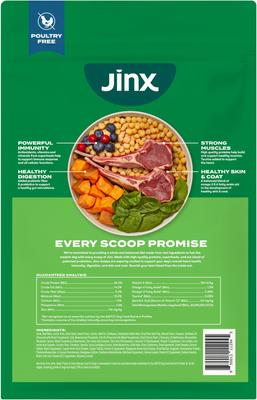 Show full view: Jinx Grass-Fed Lamb, Sweet Potato & Carrot Dry Dog Food, 11.5-lb bag slide 8 of 12