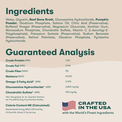 Show full view: Jinx Kibble Sauce Beef Bone Broth Wet Dog Food Topper, 12-fl oz bottle slide 8 of 11