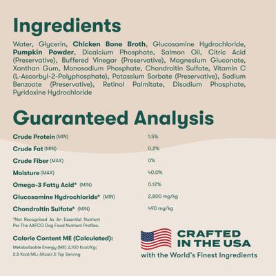 Show full view: Jinx Kibble Sauce Chicken Bone Broth Wet Dog Food Topper, 12-fl oz bottle slide 8 of 11