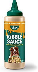 Jinx Kibble Sauce Chicken Bone Broth Wet Dog Food Topper, 12-fl oz bottle