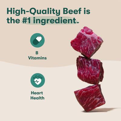 Show full view: Jinx Bone Broth Stew with Beef & Vegetables Grain-Free Wet Dog Food, 13-oz can, case of 12 slide 3 of 11