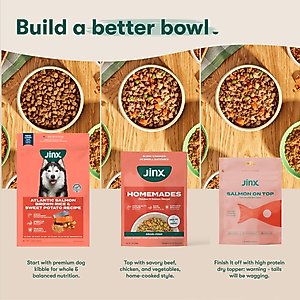 Jinx Homemades Grain-Free Beef & Chicken Pate Wet Dog Food Meal Topper, 3-oz pouch, case of 8
