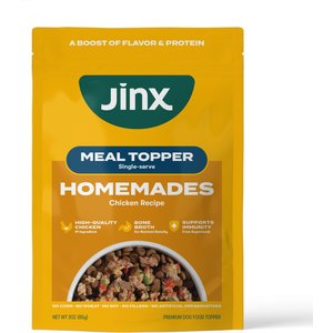 Jinx Homemades Grain-Free Chicken Pate Wet Dog Food Meal Topper, 3-oz pouch, case of 8