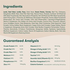 Jinx Grass-Fed Lamb, Sweet Potato & Carrot Dry Dog Food, 4-lb bag slide 2 of 9