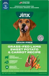 Jinx Grass-Fed Lamb, Sweet Potato & Carrot Dry Dog Food, 4-lb bag