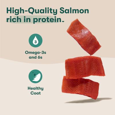 Show full view: Jinx Chicken & Salmon Homemades Grain-Free Wet Dog Food Meal Topper, 3-oz pouch, case of 8 slide 3 of 9