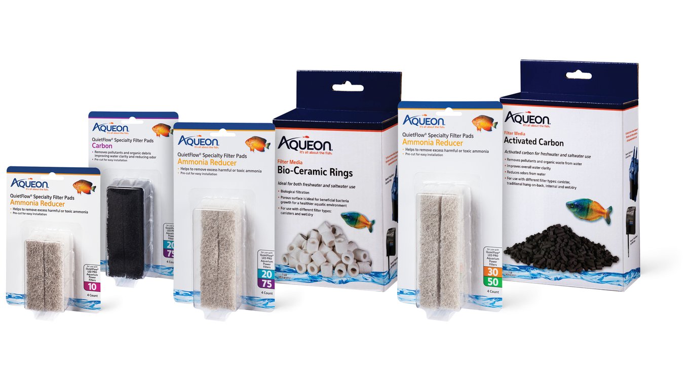 Aqueon Quiet Flow 10 Filterpads (3er Pack) - Ammoniak Reduzierende Spezial-Filtermedien Für Aquarien