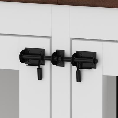 Show full view: Dawnspaces 94.5-in 2 Dog Furniture Style Dog Crate, White, 48 inch slide 7 of 9