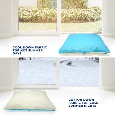 Show full view: Pawtitas Personalized Covered Dog Bed, Teal slide 6 of 10