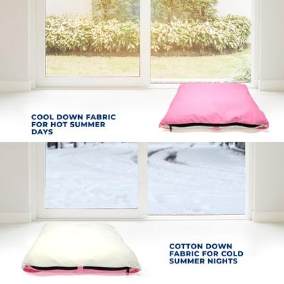 Show full view: Pawtitas Personalized Covered Dog Bed, Pink Hearts slide 6 of 10